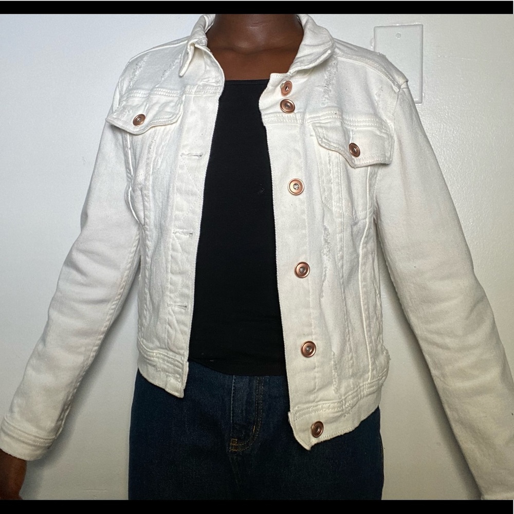 White denim jacket